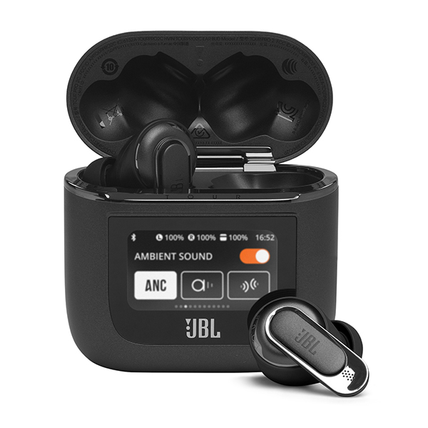JBL ジェービーエル TOUR PRO 2 ブラック (JBLTOURPRO2BLK) ワイヤレスイヤホン Bluetooth5.3 スマートタッチディスプレイ搭載 (送料無料