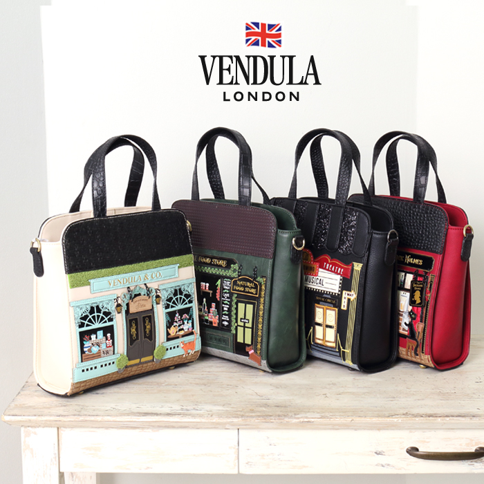 【美品/お値下げ中！】vendula londonのショルダーバッグ黒猫デザイン